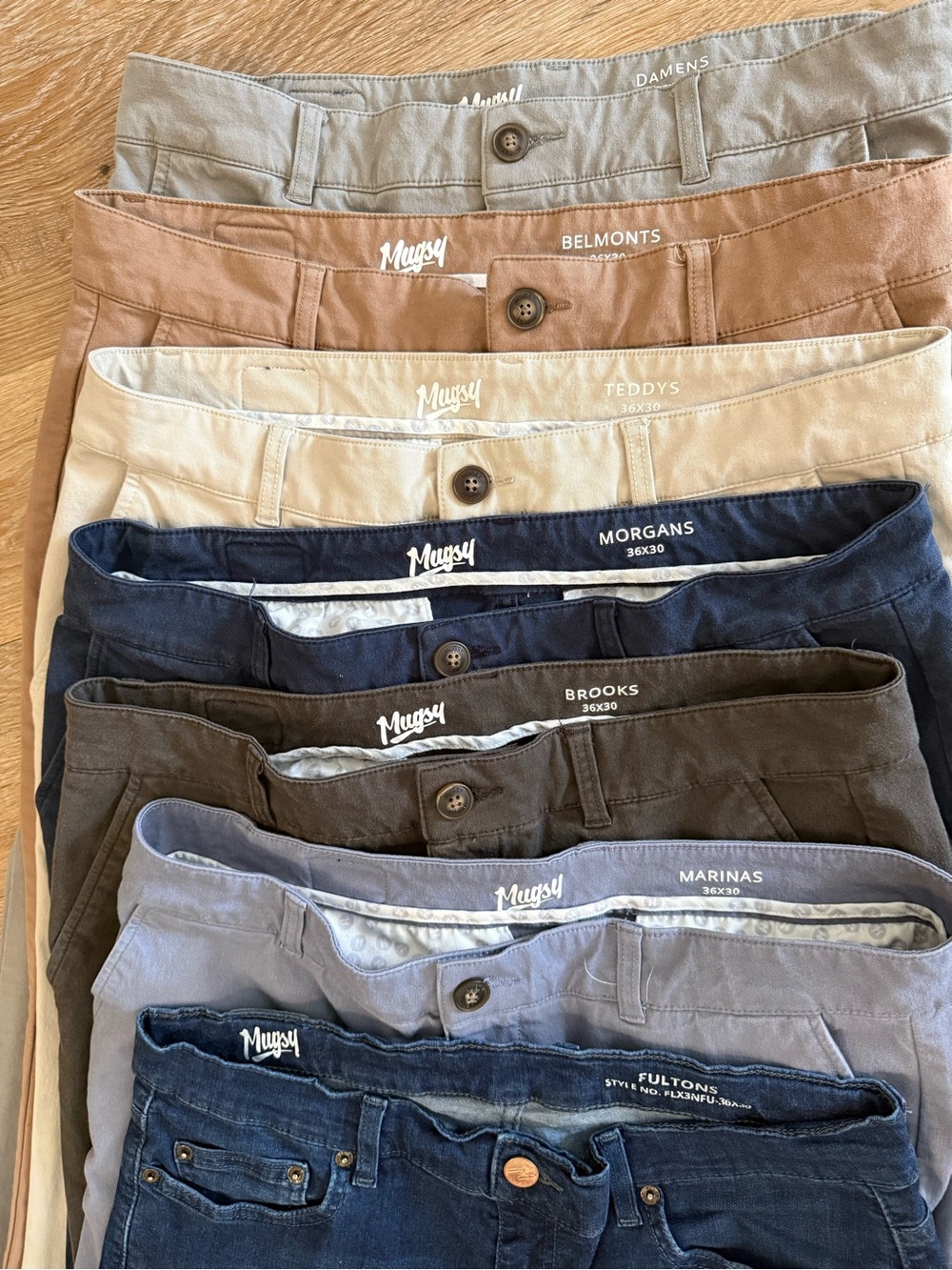 Mugsy Men's Assorted Chinos & Jeans in Neutrals and Navy